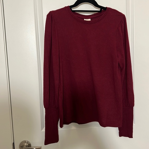 a new day | Sweaters | Wine Red Sweater | Poshmark